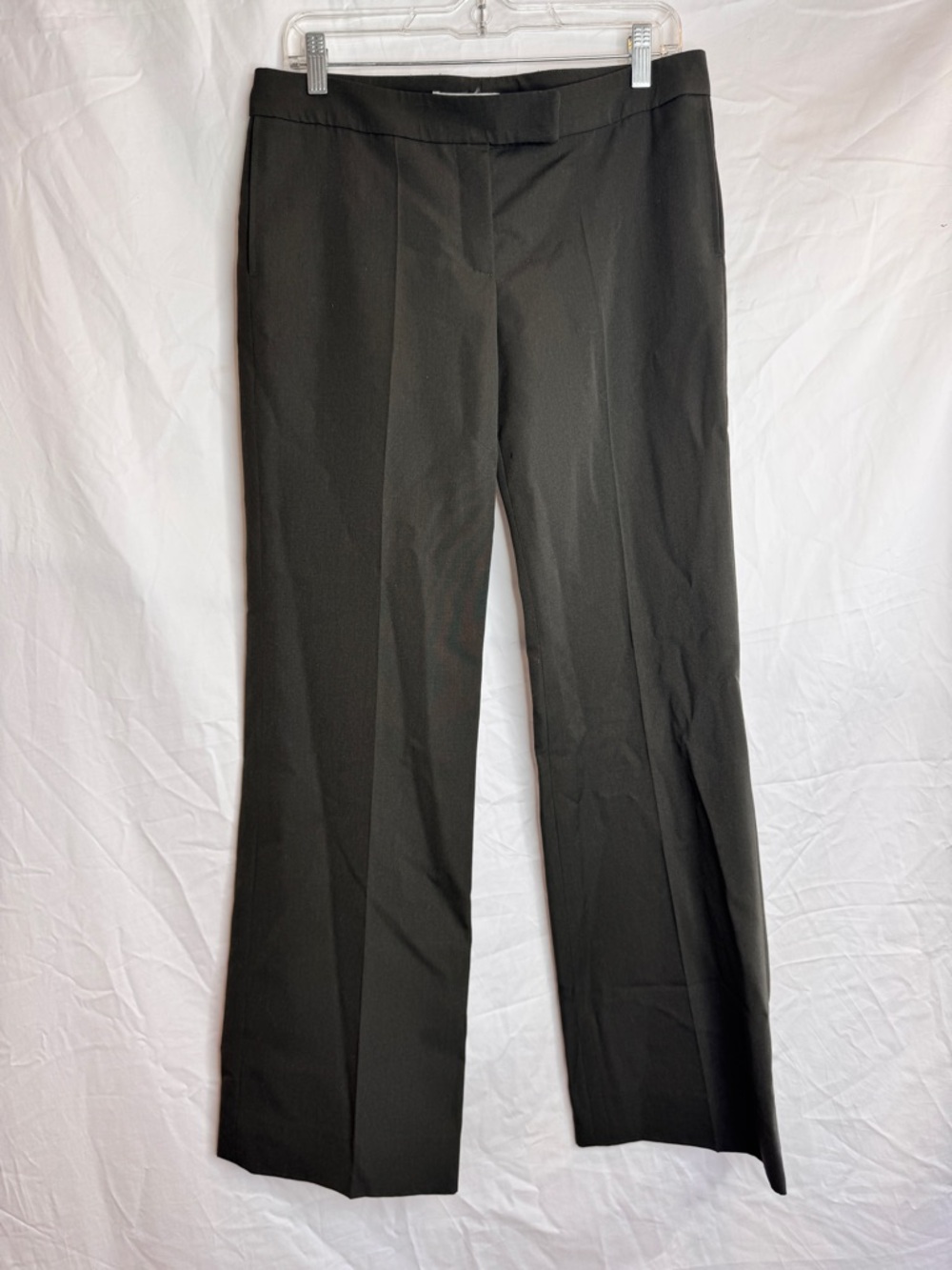 Chloe Vintage Charcoal Grey Trousers Classic Dress Pants